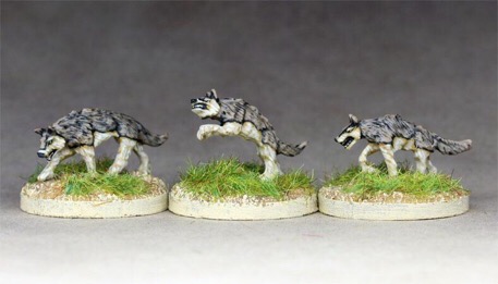 15mm Fantasy Undead Decian War Wolves 18 figures 